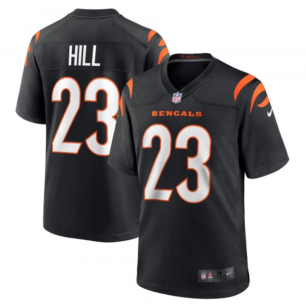 Men's Cincinnati Bengals Daxton Hill Nike Black Player Game Jersey