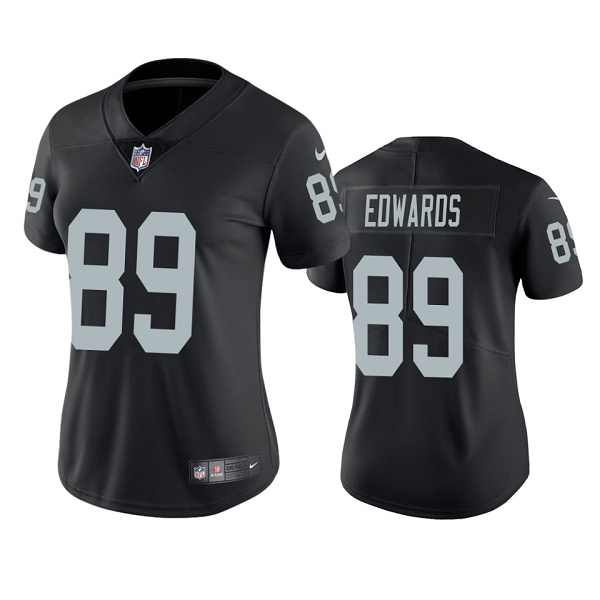 Women's Las Vegas Raiders #89 Bryan Edwards Black Vapor Limited Jersey