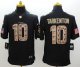 Nike Minnesota Vikings #10 Fran Tarkenton Black Men's Stitched NFL Limited Salute to Service Jersey