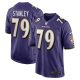 Men's Baltimore Ravens Ronnie Stanley Nike Purple Game Jersey