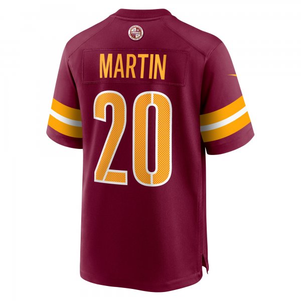 Men's Washington Commanders Jartavius Martin Nike Burgundy Team Game Jersey