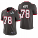 Men's Tampa Bay Buccaneers Tristan Wirfs Pewter 2021 Super Bowl LV Jersey