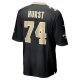 Men's New Orleans Saints James Hurst Nike Black Game Jersey