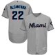 Miami Marlins #22 Sandy Alcantara Grey Flexbase Collection Stitched MLB Jersey