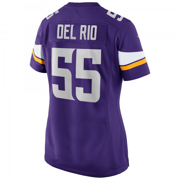 Women's Minnesota Vikings Jack Del Rio Nike Purple Game Retired Player Jersey