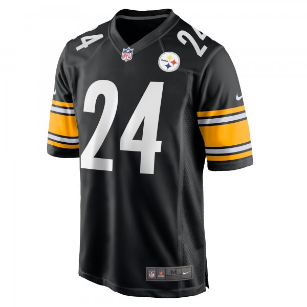 Men's Pittsburgh Steelers Joey Porter Jr. Nike Black 2023 NFL Draft Pick Game Jersey