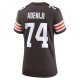 Women's Cleveland Browns Hakeem Adeniji Nike  Brown  Game Jersey