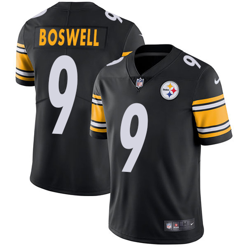 Men's Nike Pittsburgh Steelers #9 Chris Boswell Limited Black NFL Vapor Untouchable Home Jersey