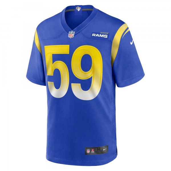 Men's Los Angeles Rams Troy Reeder Nike  Royal Team Game Jersey