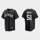 Men's Houston Astros #51 Will Smith Cool Base Official MLB Jersey - Black White