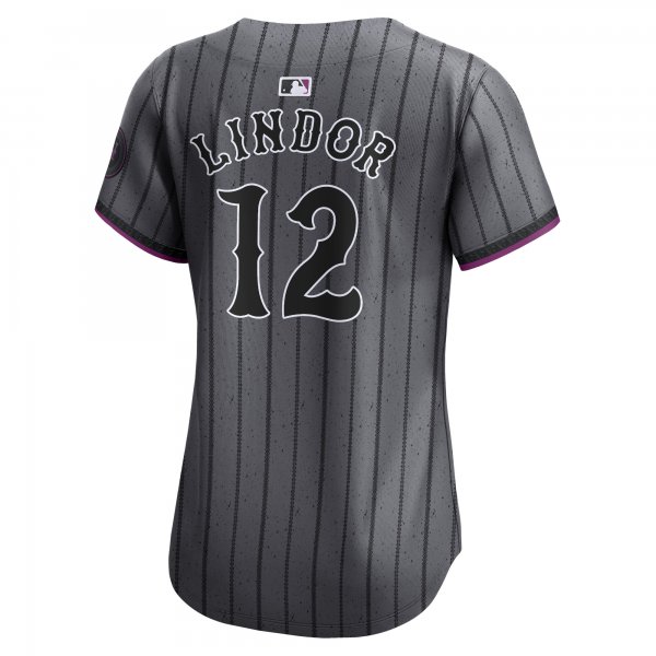 Women's New York Mets Francisco Lindor Nike Graphite 2024 City Connect Limited Player Jersey