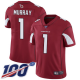 Arizona Cardinals #1 Kyler Murray Red Team Color Men's Stitched NFL 100th Season Vapor Limited Jersey