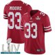 San Francisco 49ers #33 Tarvarius Moore Red Team Color Super Bowl LIV Bound Men's Stitched NFL Vapor Untouchable Limited Jersey