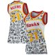 Women's Atlanta Hawks Dominique Wilkins Mitchell & Ness White 1986 Doodle Swingman Jersey