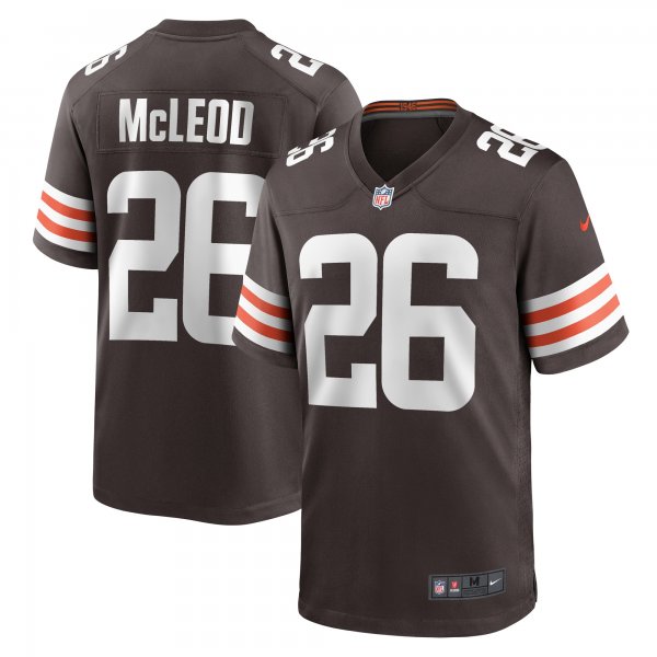 Men's Cleveland Browns Rodney McLeod Nike  Brown Team Game Jersey