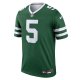 Men's New York Jets Garrett Wilson Nike Legacy Green Legend Jersey