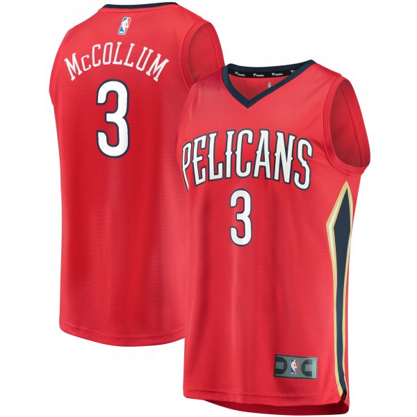 Youth New Orleans Pelicans C.J. McCollum Fanatics Red Fast Break Player Jersey - Statement Edition