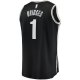 Men's Brooklyn Nets Mikal Bridges Fanatics Black Big & Tall Fast Break Player Jersey - Icon Edition