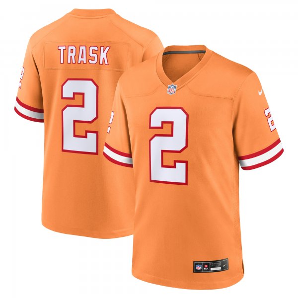 Men's Tampa Bay Buccaneers Kyle Trask Nike Orange Throwback Game Jersey