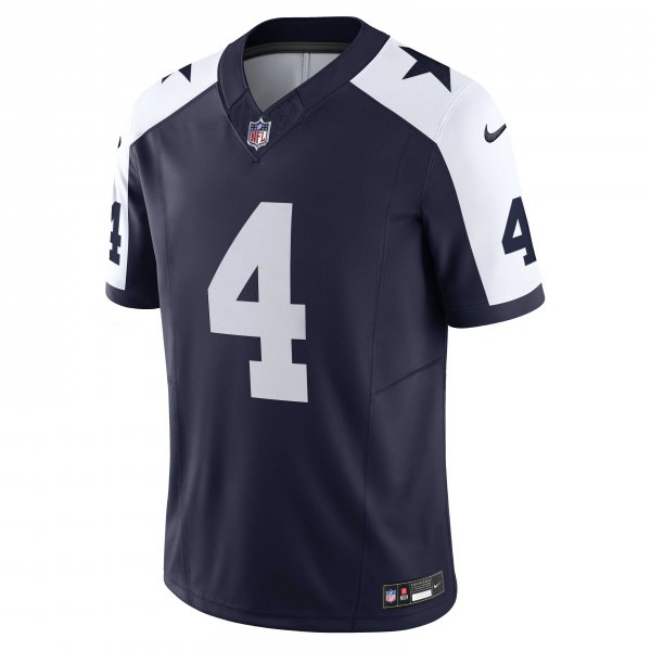 Men's Dallas Cowboys Dak Prescott Nike Navy Vapor F.U.S.E. Limited Jersey