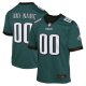 Youth Philadelphia Eagles Nike Midnight Green Custom Game Jersey