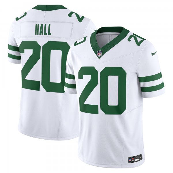 Men's New York Jets #20 Breece Hall Nike Legacy White Vapor F.U.S.E. Limited Jersey