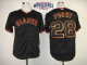 San Francisco Giants #28 Buster Posey Black W/2014 World Series Patch Stitched MLB Jersey