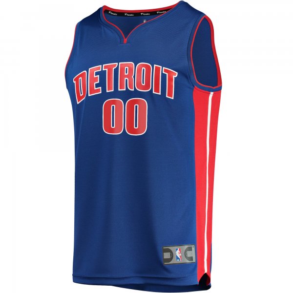 Youth Detroit Pistons Fanatics Blue Fast Break Custom Replica Jersey - Icon Edition