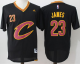 Men's Cleveland Cavaliers #23 LeBron James Black Short Sleeve "C" Stitched NBA Jersey