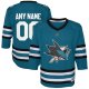 Youth San Jose Sharks Teal Home Replica Custom Jersey