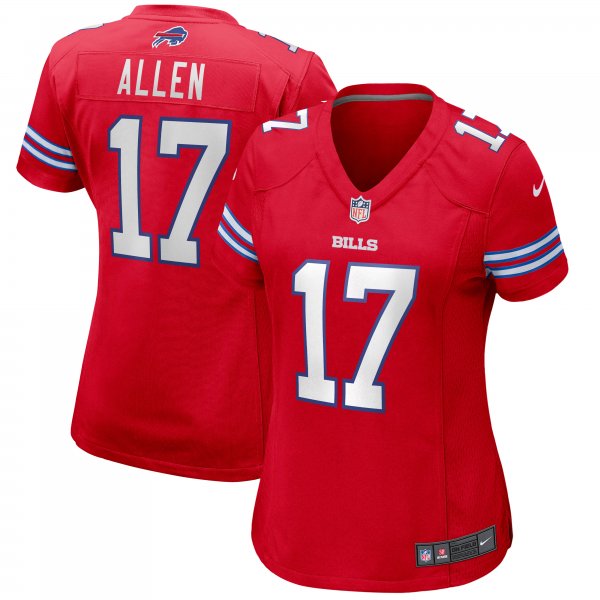 Women's Buffalo Bills Josh Allen Nike Red Alternate Game Player Jersey