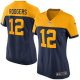 Nike Green Bay Packers #12 Aaron Rodgers Navy Blue Alternate Women's Stitched NFL New Elite Jersey