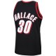 Men's Portland Trail Blazers Rasheed Wallace Mitchell & Ness Black 1999/00 Hardwood Classics Swingman Jersey