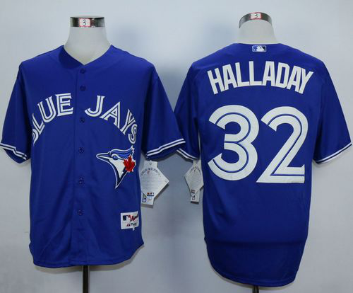 Toronto Blue Jays #32 Roy Halladay Blue Cool Base Stitched MLB Jersey