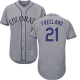 Colorado Rockies #21 Kyle Freeland Grey Flexbase Collection Stitched MLB Jersey