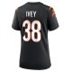 Women's Cincinnati Bengals DJ Ivey Nike  Black Team Game Jersey