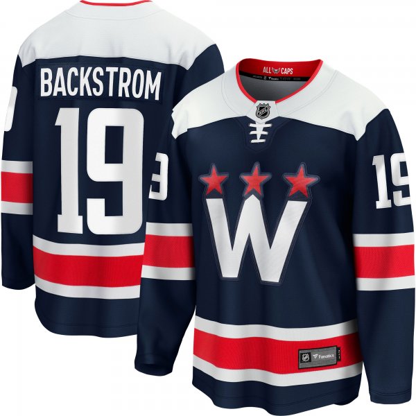 Men's Washington Capitals Nicklas Backstrom Fanatics Navy Alternate Premier Breakaway Player Jersey