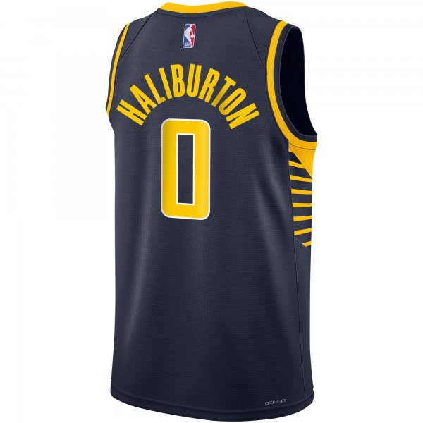 Youth Indiana Pacers Tyrese Haliburton Nike Navy Swingman Jersey - Icon Edition