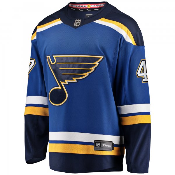 Men's St. Louis Blues Torey Krug Fanatics Blue Home Premier Breakaway Player Jersey