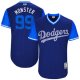 Men's Los Angeles Dodgers #99 Hyun-Jin Ryu Monster Majestic Royal 2017 Players Weekend Jersey