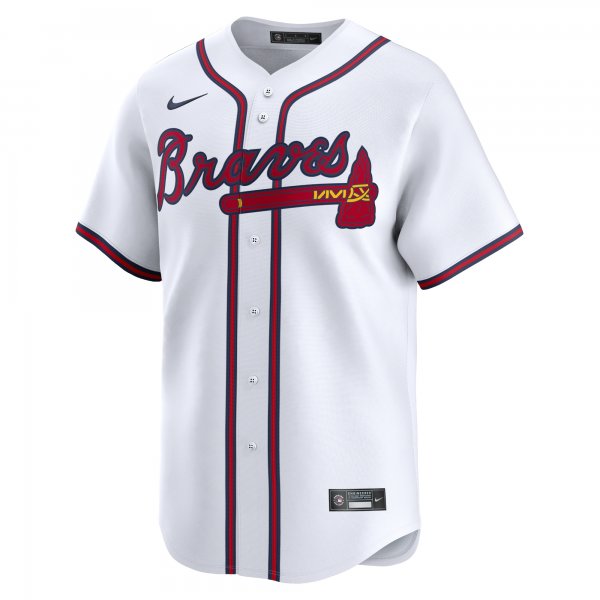 Men's Atlanta Braves John Smoltz Nike White Home Limited Player Jersey