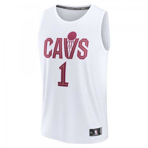 Men's Cleveland Cavaliers Max Strus Fanatics White Fast Break Replica Player Jersey - Association Edition