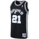 Men's San Antonio Spurs Tim Duncan Mitchell & Ness Black 1998/99 Big & Tall Hardwood Classics Swingman Jersey