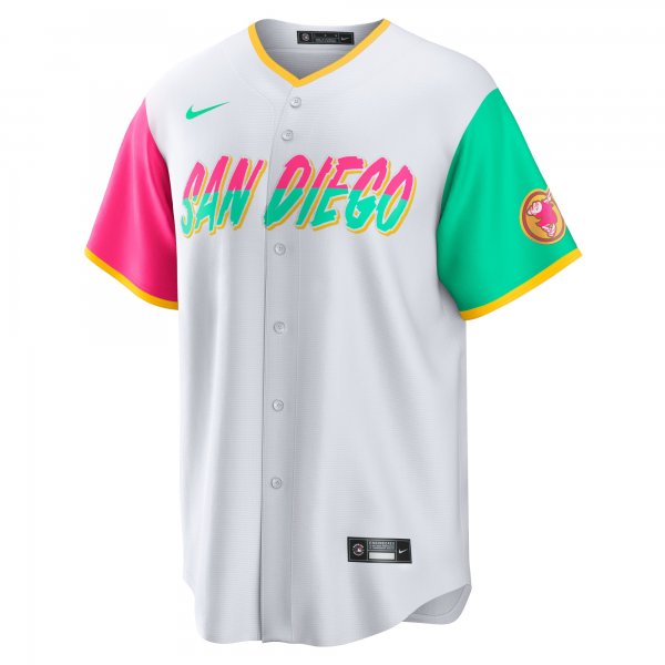 Men's San Diego Padres Nike White City Connect Replica Team Jersey