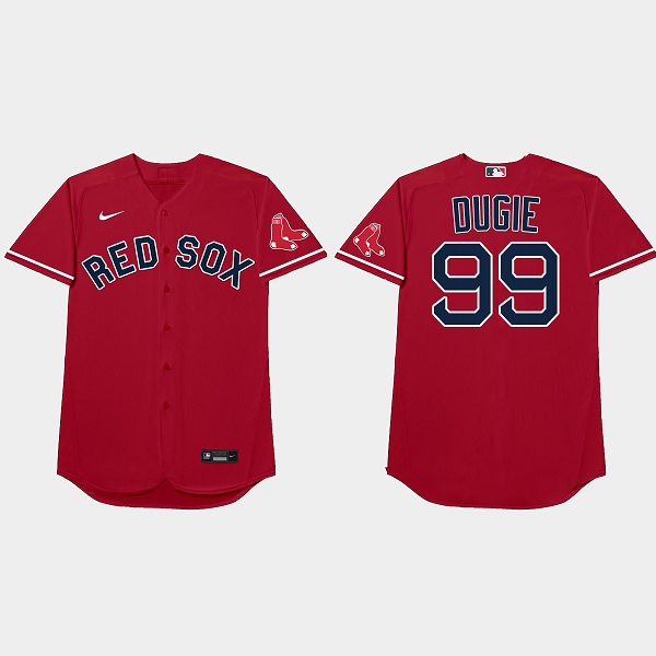 Alex Verdugo Nickname Red Sox 2021 Players Weekend Dugie Red Men's Jersey