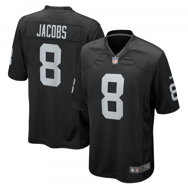 Men's Las Vegas Raiders Josh Jacobs Nike Black Game Player Jersey