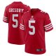 Men's San Francisco 49ers Randy Gregory Nike  Scarlet  Game Jersey