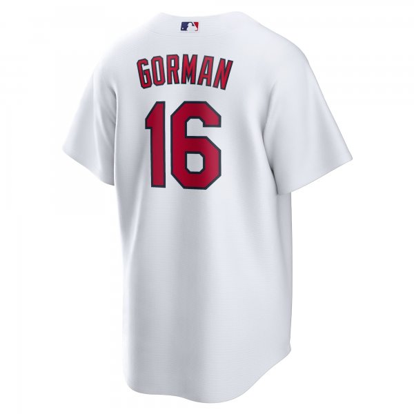 Men's St. Louis Cardinals Nolan Gorman Nike White Home Replica Jersey