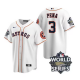 Men's Houston Astros #3 Jeremy Pena 2022 World Series White Home Stitched MLB Jersey