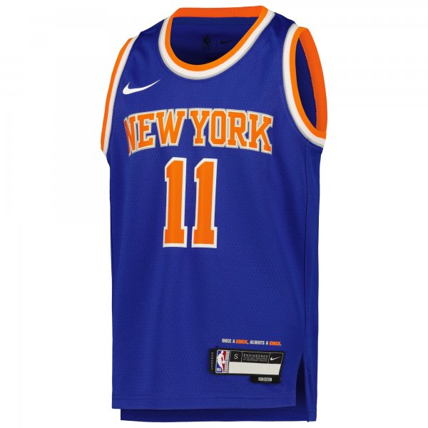 Youth New York Knicks Jalen Brunson Nike Blue Swingman Jersey - Icon Edition